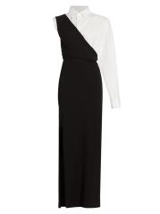 ワンピース Maison Margiela Two-tone jersey dress MM6 Maison Margiela Maxi Jersey Dress in Black | WE ARE ICONIC