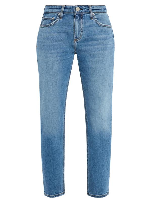 بنطال جينز فريند قابل للتمدد بخصر منخفض من دري