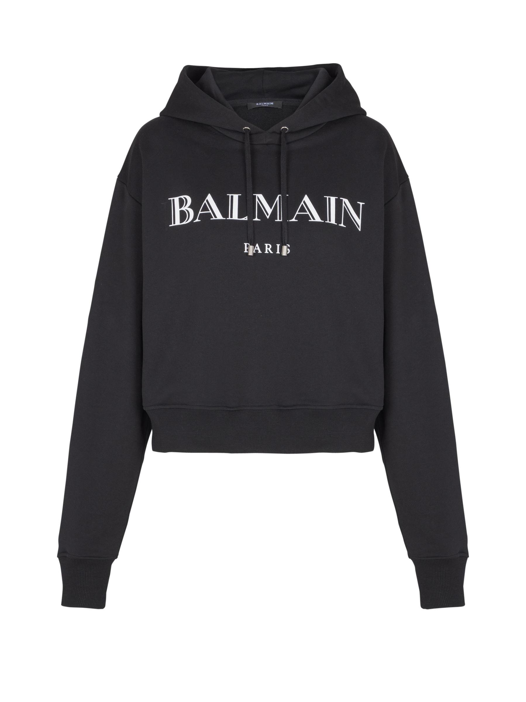 BALMAIN ロゴプリント パーカー Balmain - ロゴ・グラフィック・パーカー をオンライン購入