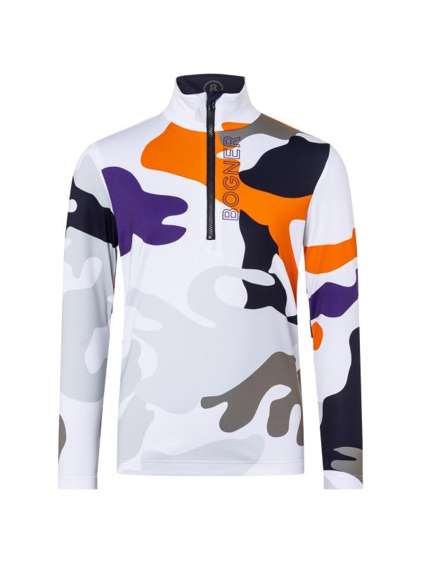 بلوفر بنصف سحّاب مطبوع عليه كريس من ليتل بوي آند بوي