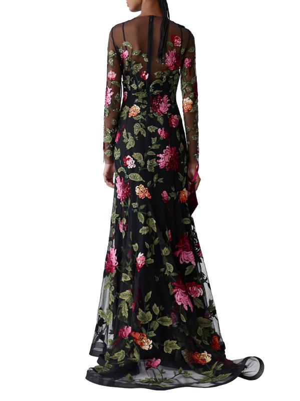 #3: فستان مطرز بالترتر - بلاك مالتي