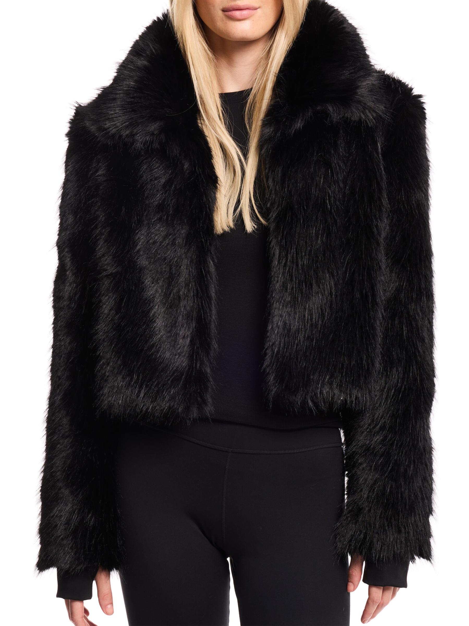 ◆KODAK◆ Fake Fur Bolero Women BLACK K2422LFJN2BLK Shop Sam. - Brandi Faux-Fur Bolero Jacket | Saks Fifth