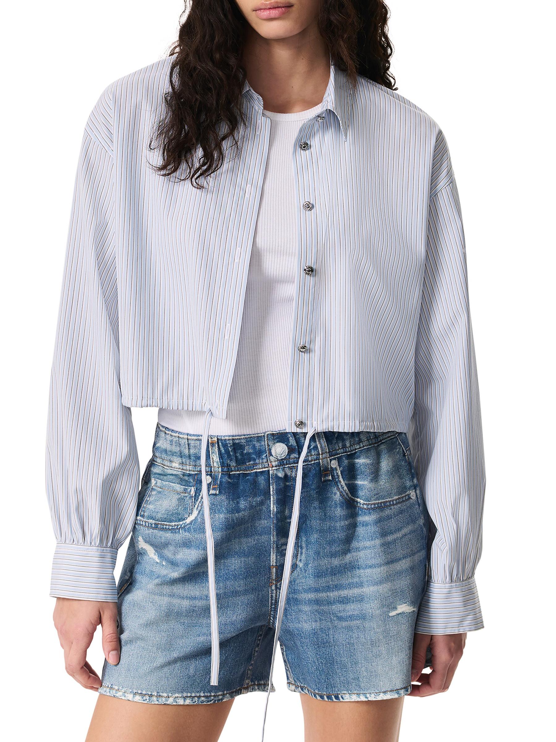 Shop Rag & Bone - Georgie Striped Poplin Shirt | Saks Fifth