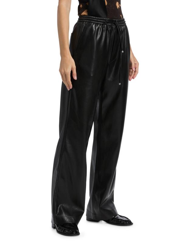 #3: سروال كالي من الجلد الصناعي من نانوشكا دولاب - أسود