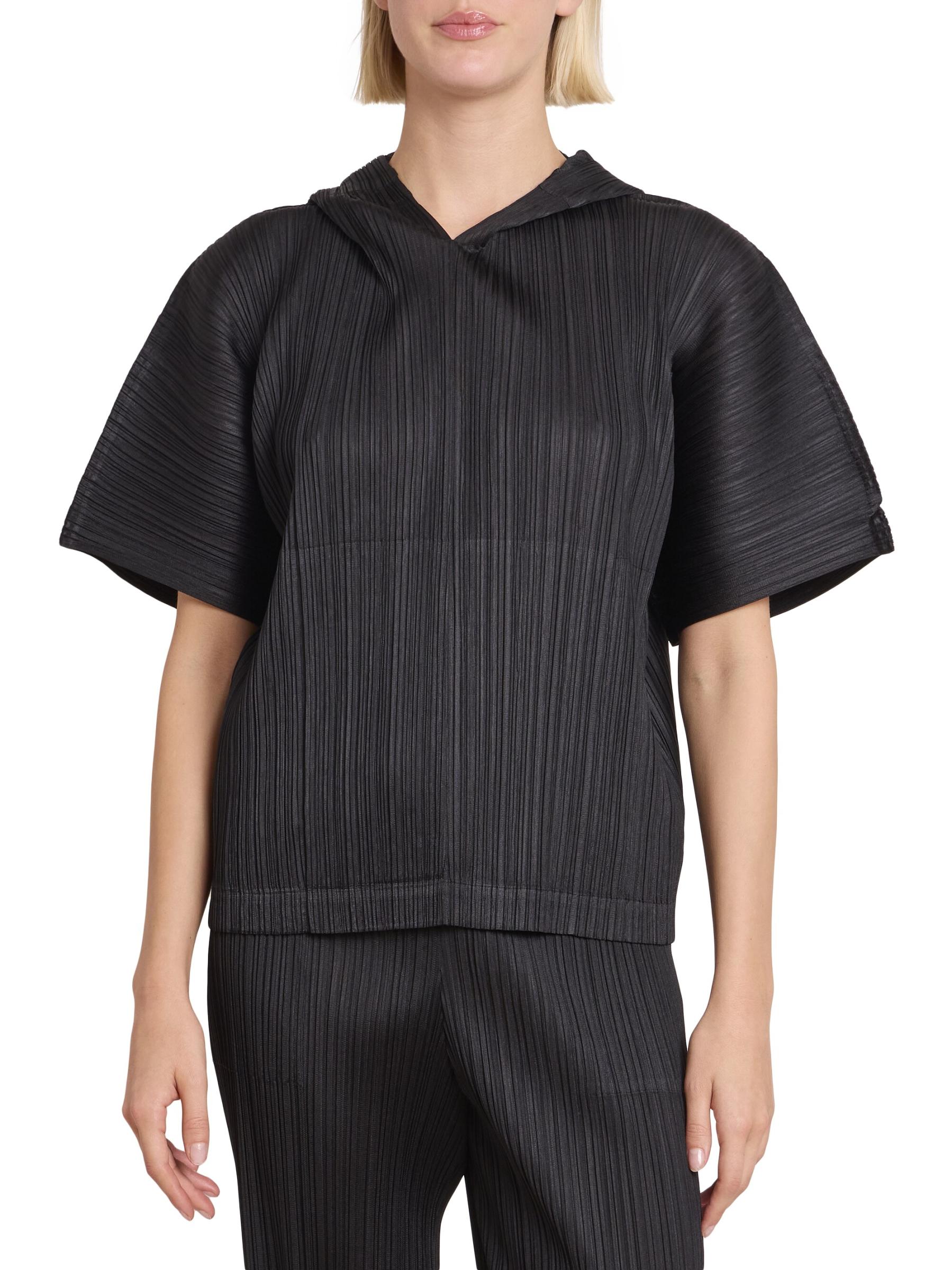 プリーツプリーズイッセイミヤケフード付き トップス 2025 8月 マンスリー