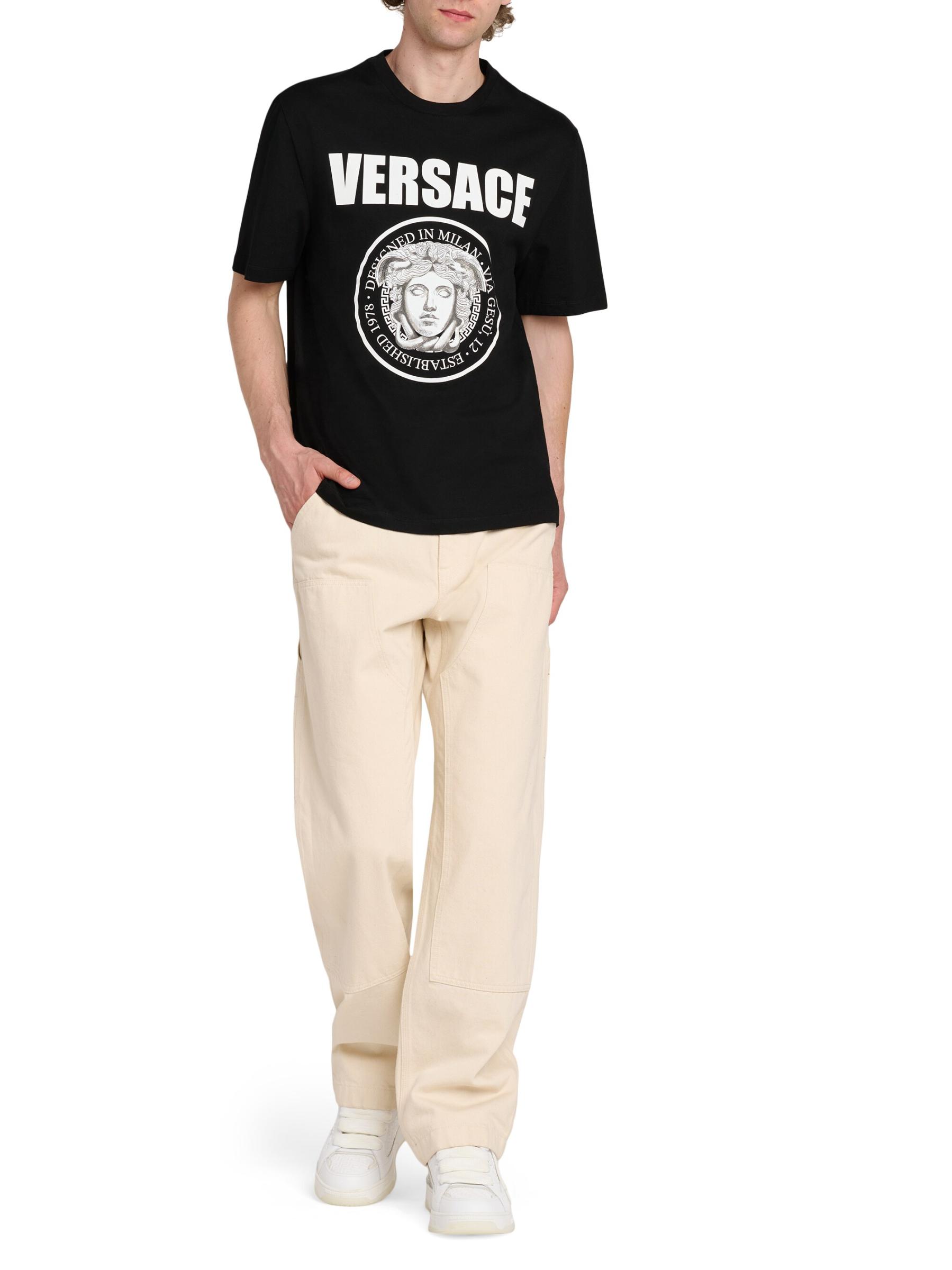 Tシャツ・カットソー VERSACE FW25 MEDUSA ROCK (1013302 1A150831B000) Medusa Rock T-Shirt | VERSACE TH