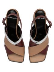 Shop Pierre Hardy - Alpha Cross 70MM Leather Sandals | Saks