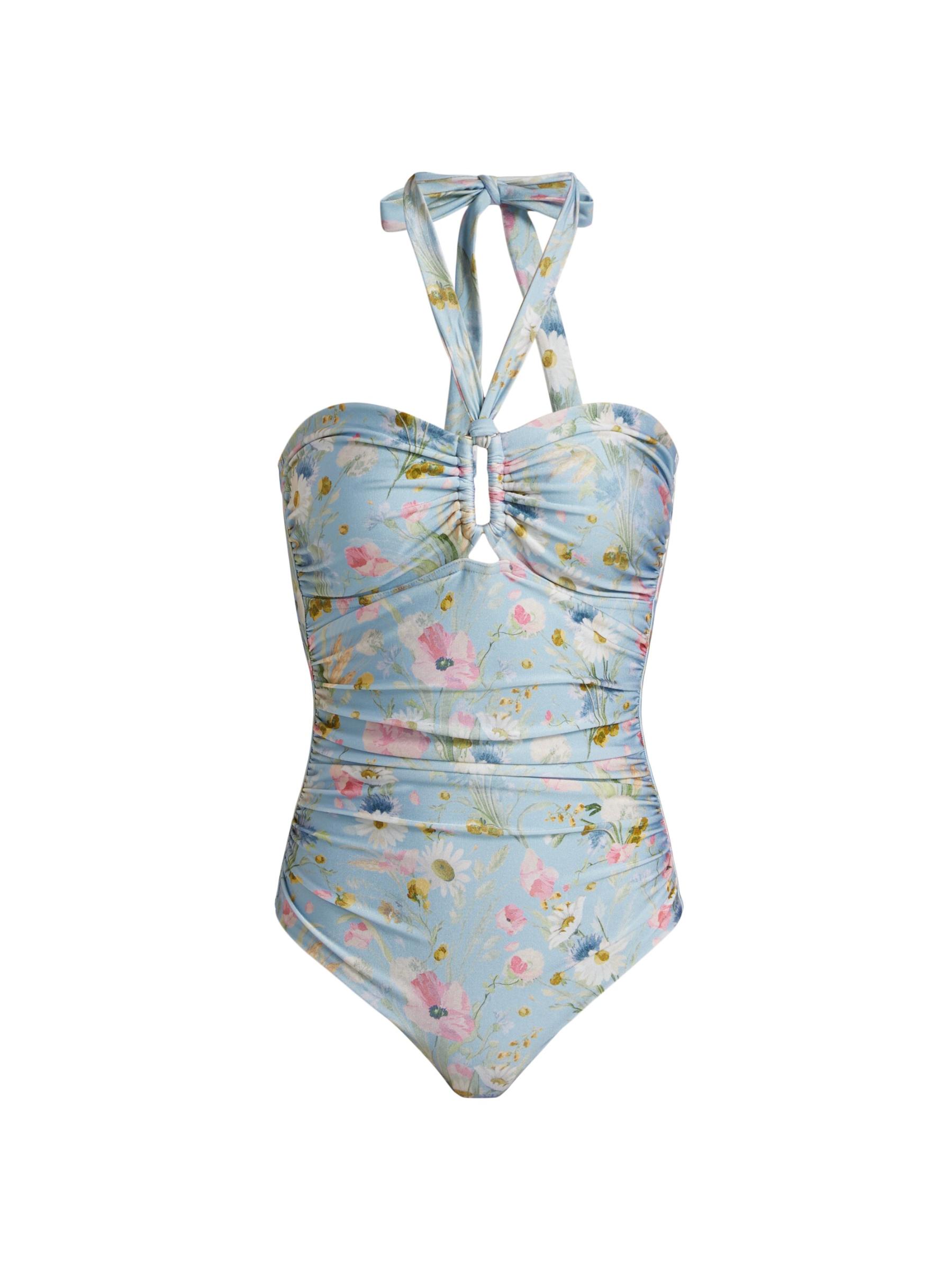 Shop Zimmermann - Lucky Floral Ruched One-Piece Swimsuit