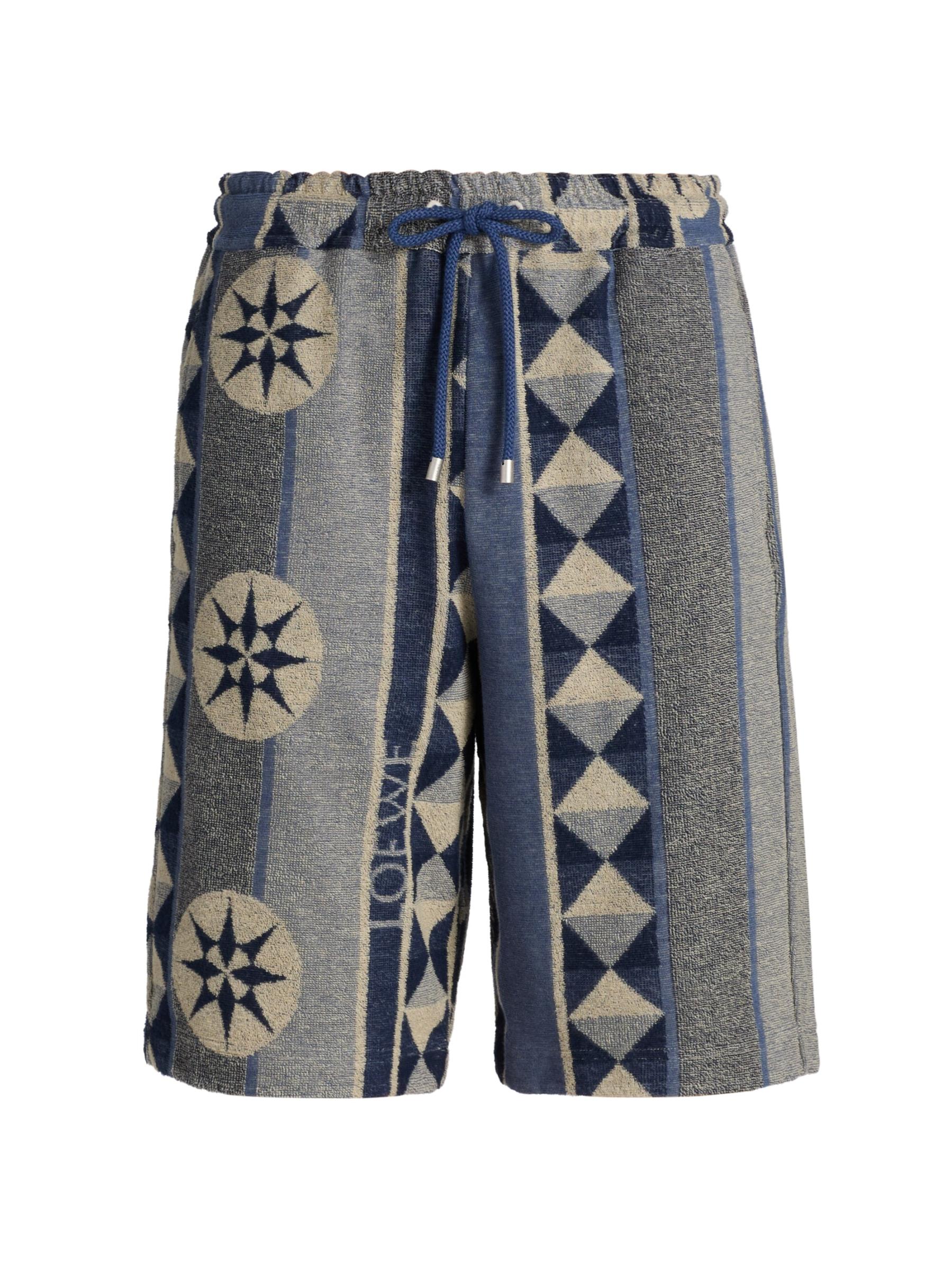 ショートパンツ Loewe Paula'S Ibiza Shorts In Spugna Di Cotone Jacquard LOEWE + Paula's Ibiza Wide-Leg Printed Cotton-Blend Terry