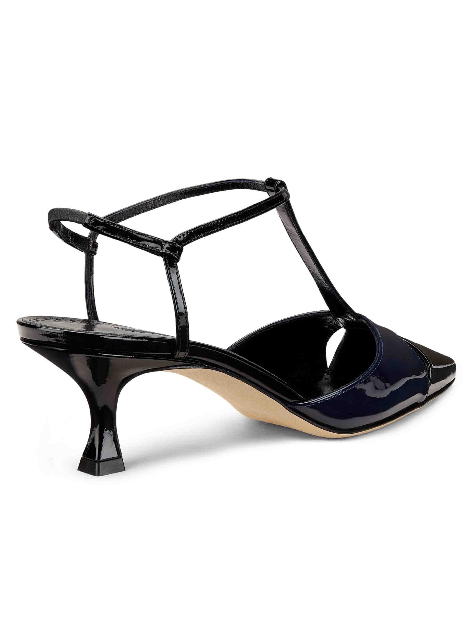 Manolo Blahnik - トゥルギモド50MMレザーTストラップパンプス
