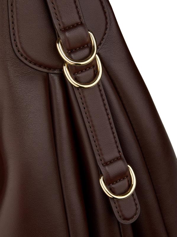 #6: حقيبة هوبو جلدية كبيرة من كات - قهوة تشيكوري