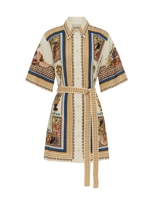 فستان قصير مطبوع من ميركادو