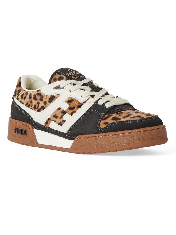 Shop Fendi - Leopard Match Sneakers | Saks Fifth Avenue Kuwait