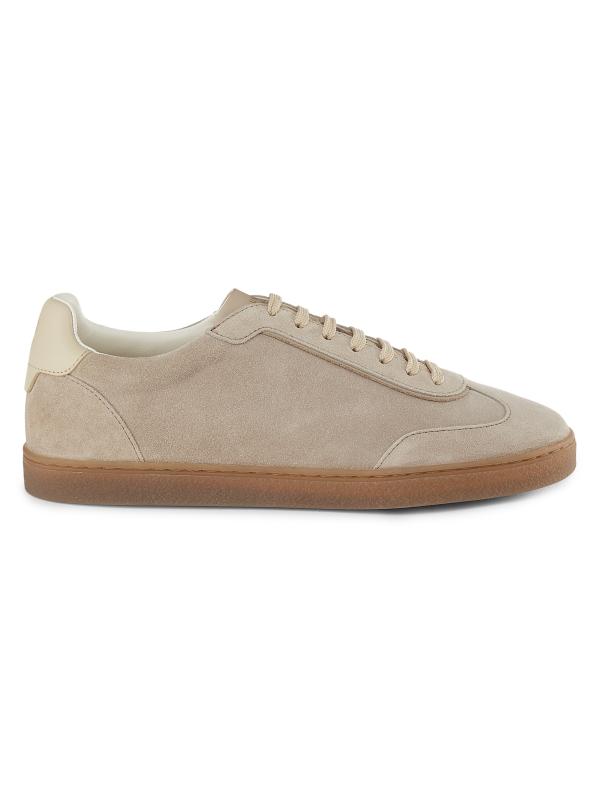 スニーカー Brunello Cucinelli Chic Suede Sneakers Brunello Cucinelli - Gray Suede Low Top Sneaker | Mitchell