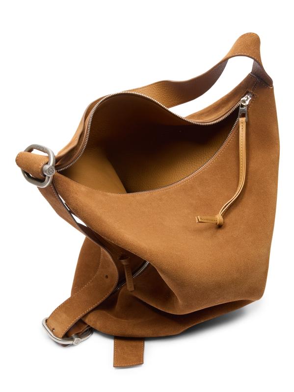 LOEWE スエードカーフスキン ミディアム ループ バケットバッグ Loewe - ミディアム・ループ・スエード・バケットバッグ を