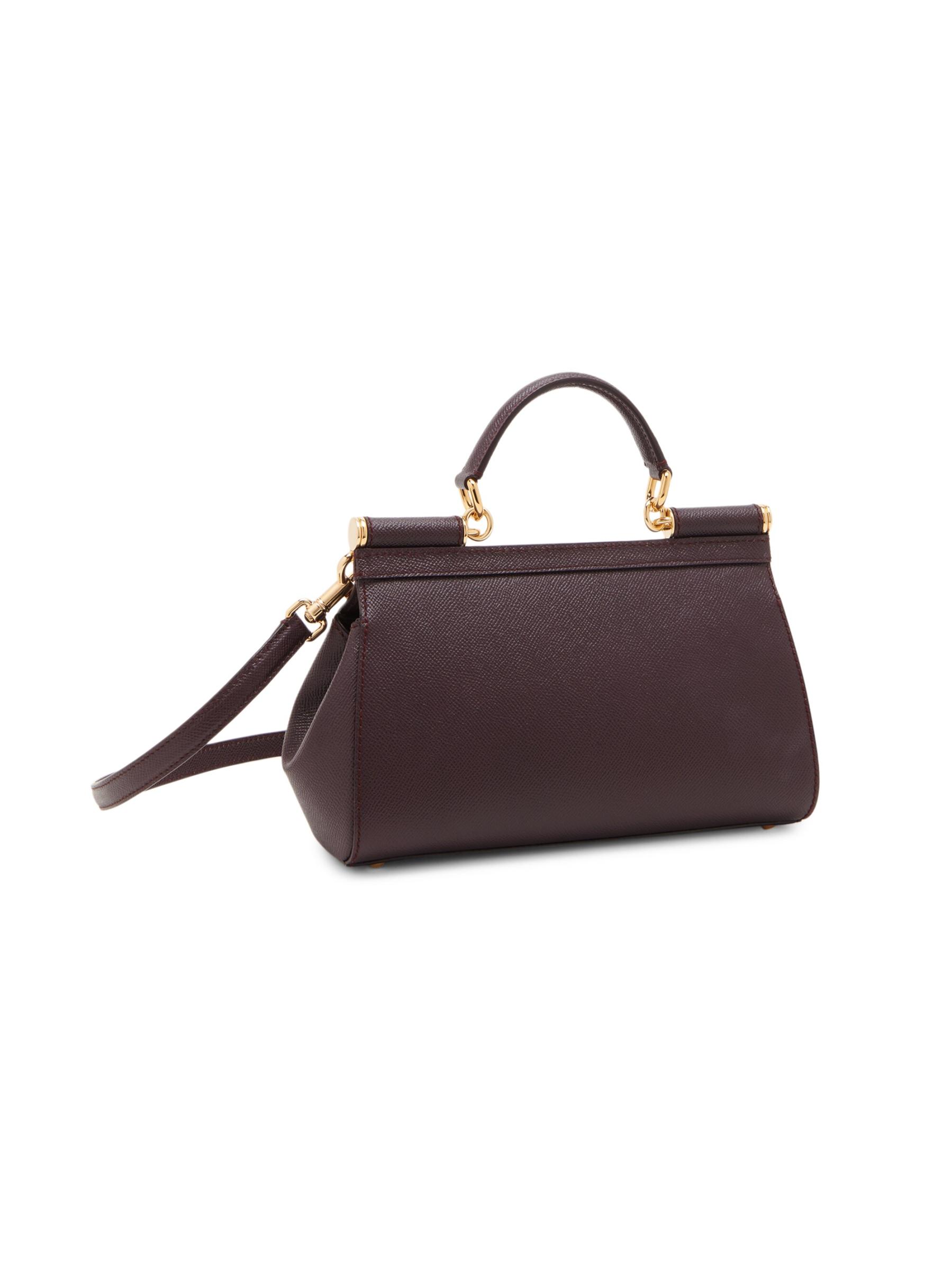 Dolce＆Gabbana★SICILY レザー トップハンドルバッグ★ DOLCE&GABBANA - シシリーレザートップハンドルバッグ を