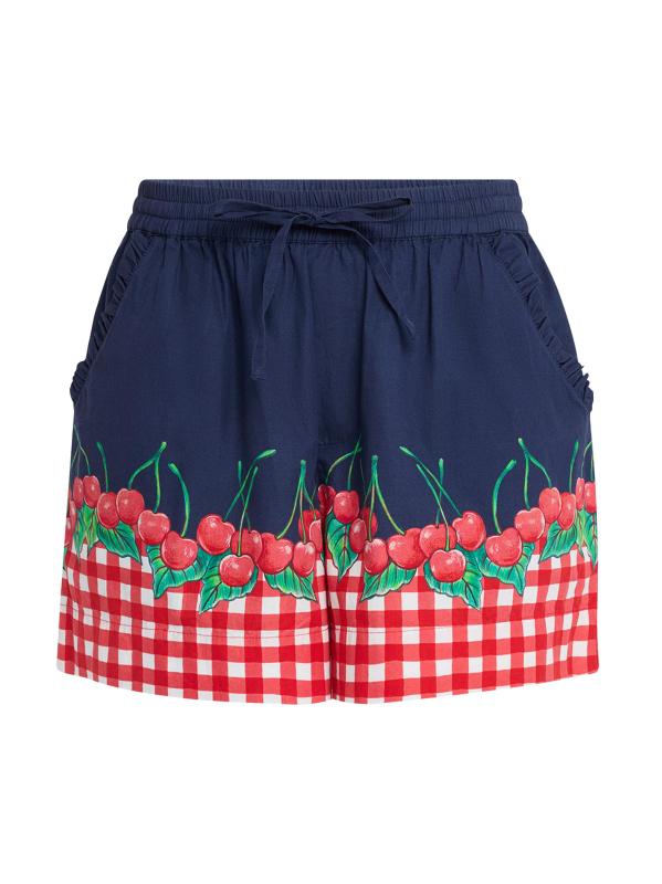 Cherry Pie Drawstring Shorts