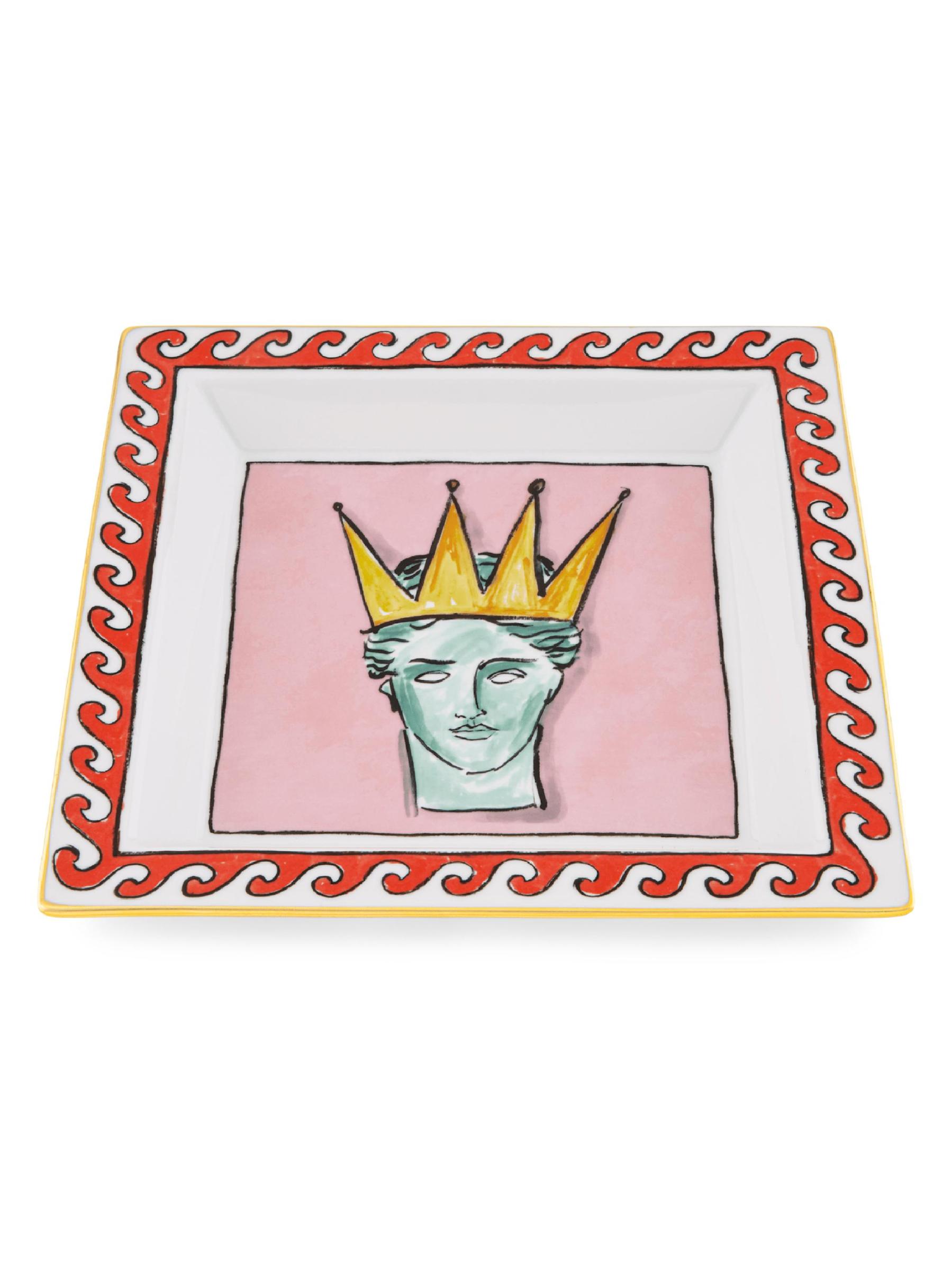 GINORI 1735ジノリイル ヴィアッジョ ディネットゥーノスクエアプレート Ginori 1735 - イル・ヴィアッジョ・ディ・ネットゥーノ スクエアード