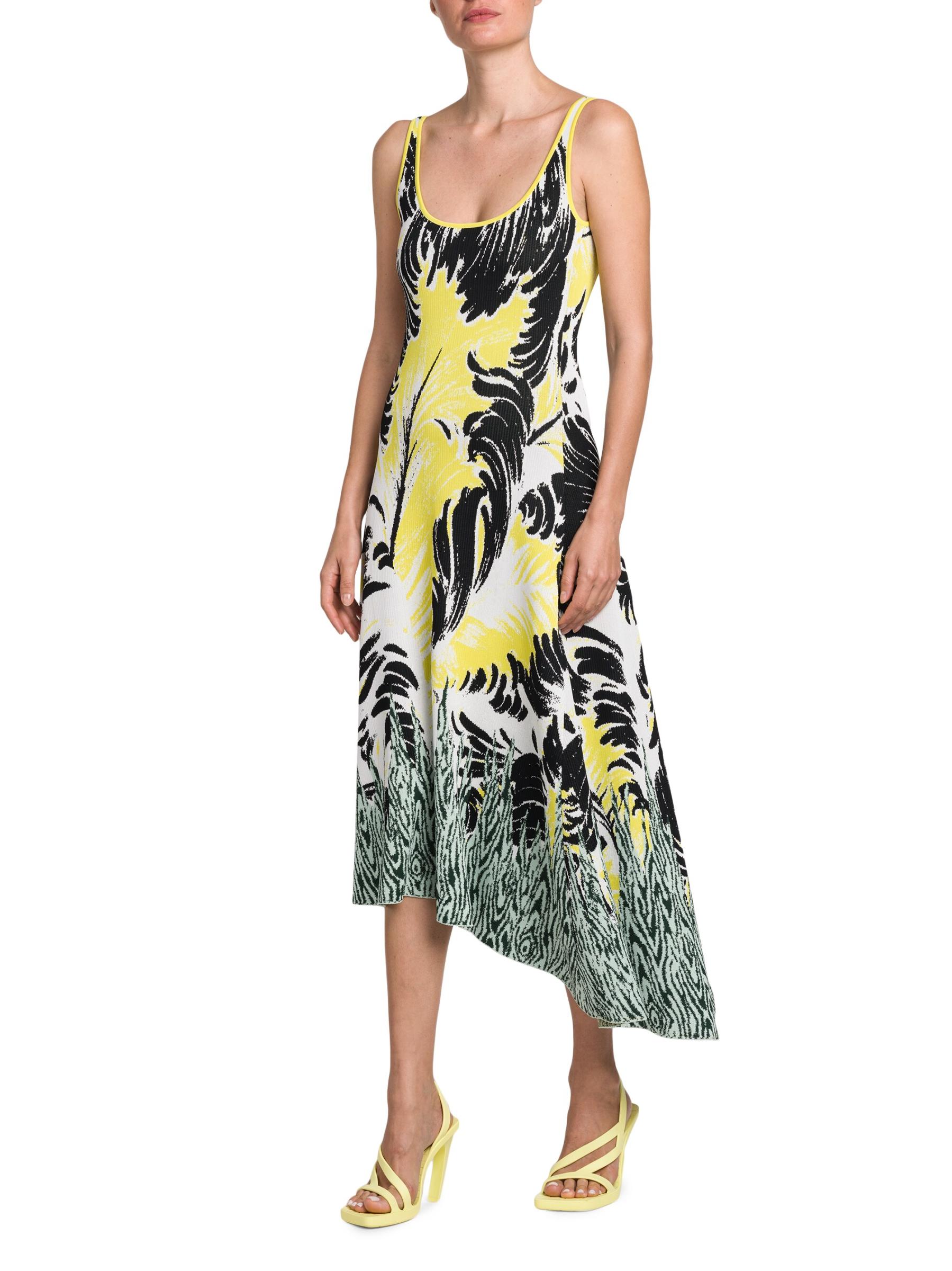 Shop Bottega Veneta - Sleeveless Jacquard-Knit Midi-Dress