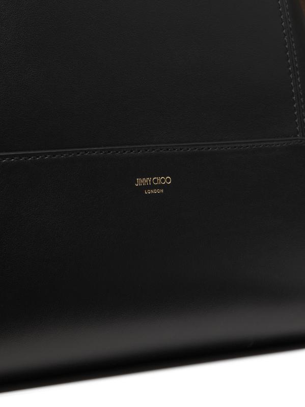 #6: حقيبة هوبو متوسطة الحجم من الجلد الماسي - أسود + ذهبي