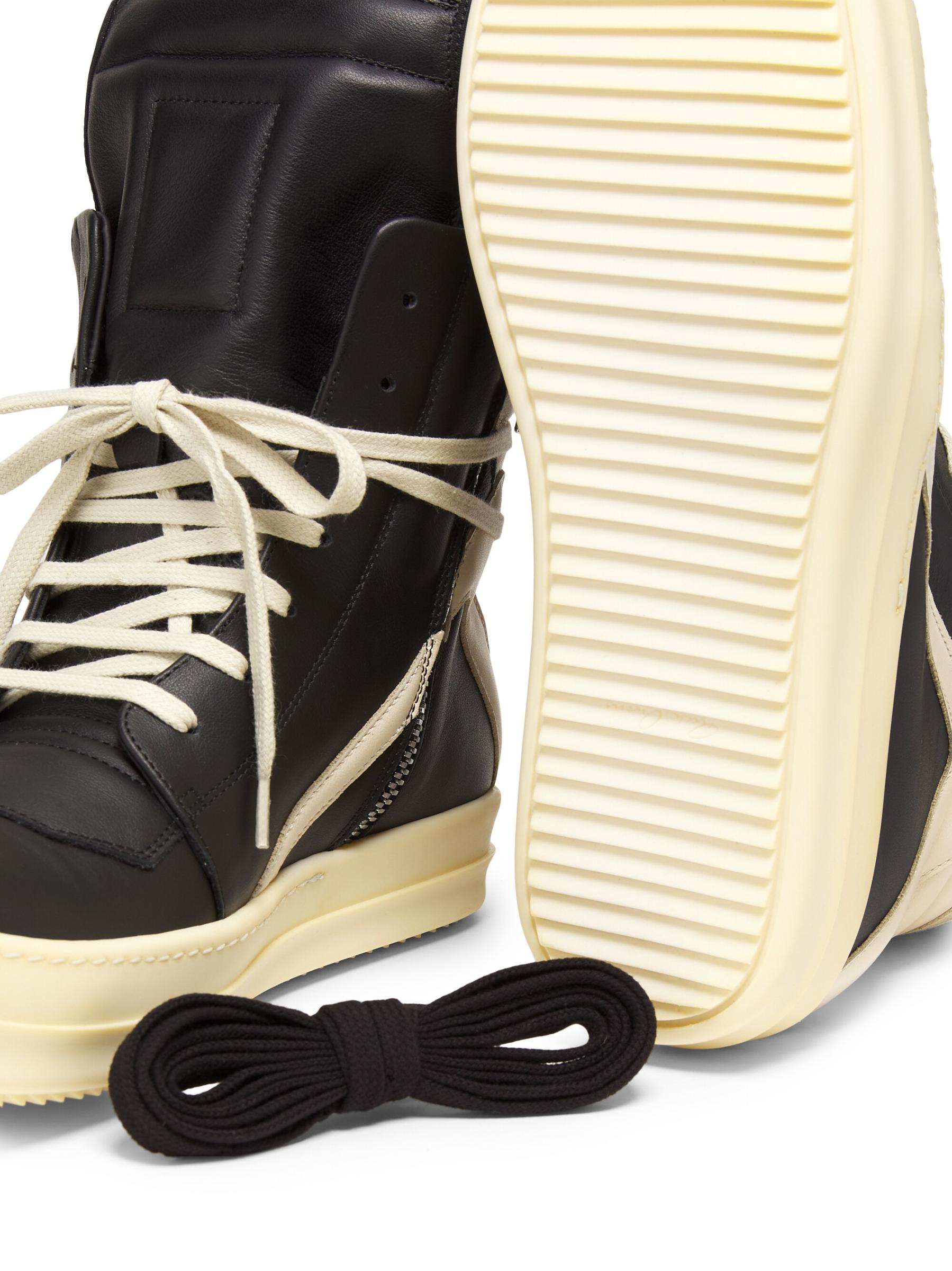 【Rick Owens】Geobaske レザー ハイトップ スニーカー☆関税込 Rick Owens - Geobasket レザー ハイトップ スニーカー を