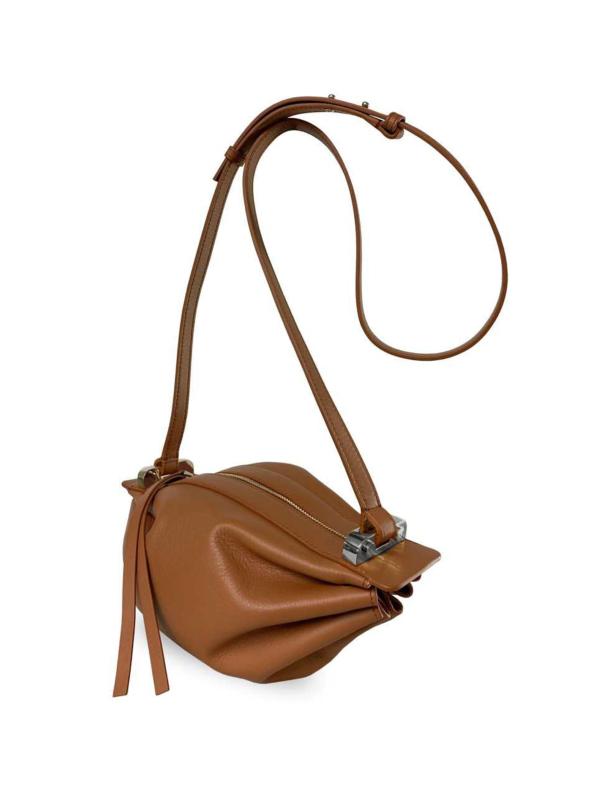 #2: حقيبة Bon-Bon الجلدية بحزام يلتف حول الجسم - أرض