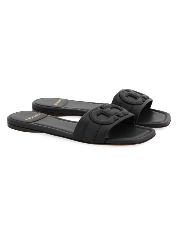 #2: صندل جلدي مبطن بشعار Liss - نيرو