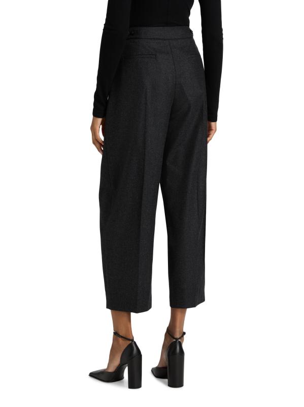 #4: بنطال قصير من الصوف ذو الثنيات - فحم الإنتراسيت