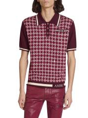 Tシャツ・カットソー AMIRI Woman Polo Shirt Violet AWKNPO1007 BURGUNDY 7941909a-773a-4fa7-928b-