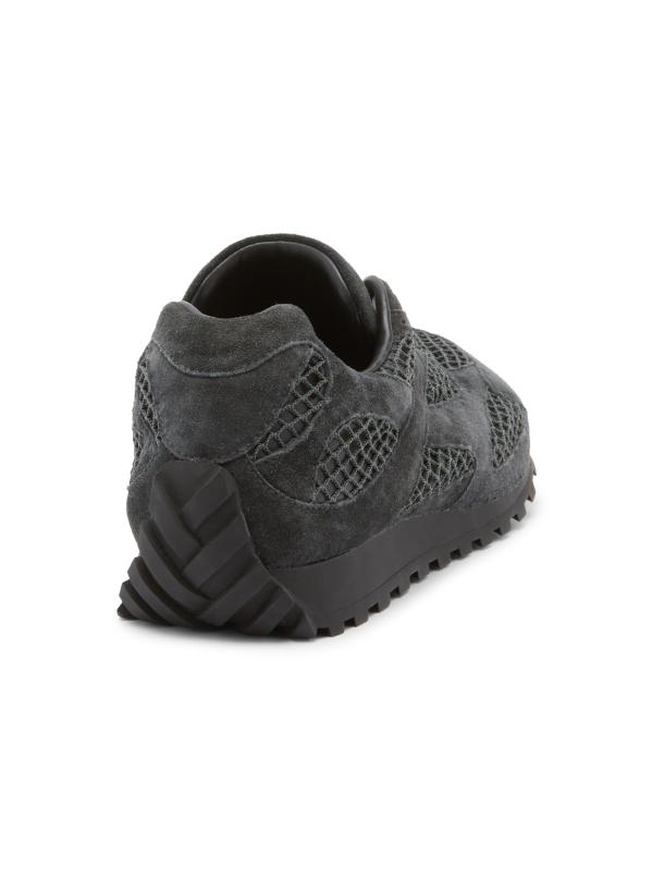 ボッテガ ヴィンテージスエードとメッシュのローオービット BOTTEGA VENETA Orbit スエード レザー メッシュ フィッシュ