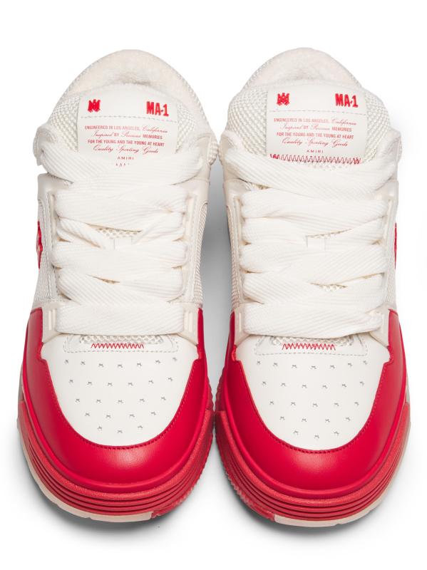 #4: أحذية رياضية جلدية MA-1 - أحمر اسكواش