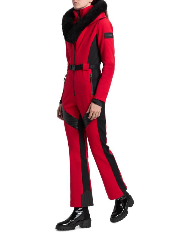 #3: بدلة تزلج إيلي شيرلينغ تريم - أحمر