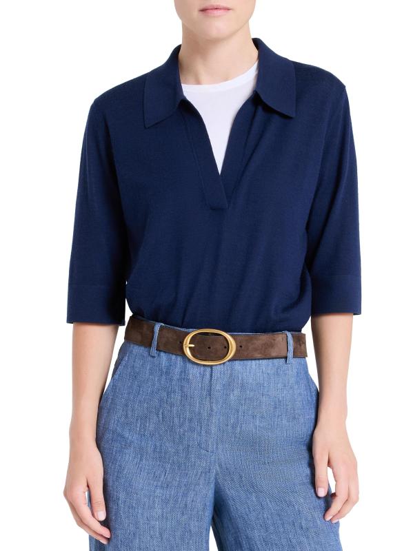 #2: سترة بولو من الصوف والحرير - القوات البحرية