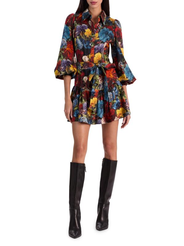 #6: فستان ليلي قصير بقميص بخصر منخفض - تزدهر