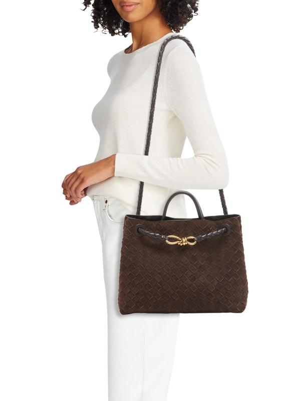 #3: حقيبة Andiamo متوسطة الحجم من الجلد المدبوغ - حلوي