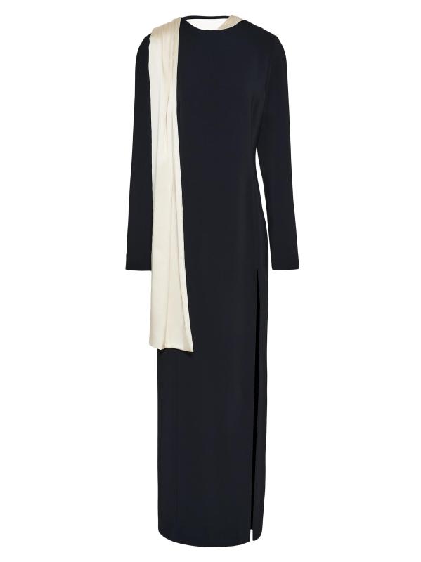 فستان ماكسي بوشاح بلونين من دوبلينا