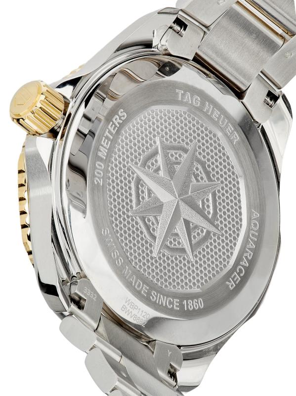 #3: ساعة أكواريسر من الفولاذ المقاوم للصدأ والذهب الأصفر عيار 18 قيراط/40 مم - متعدد