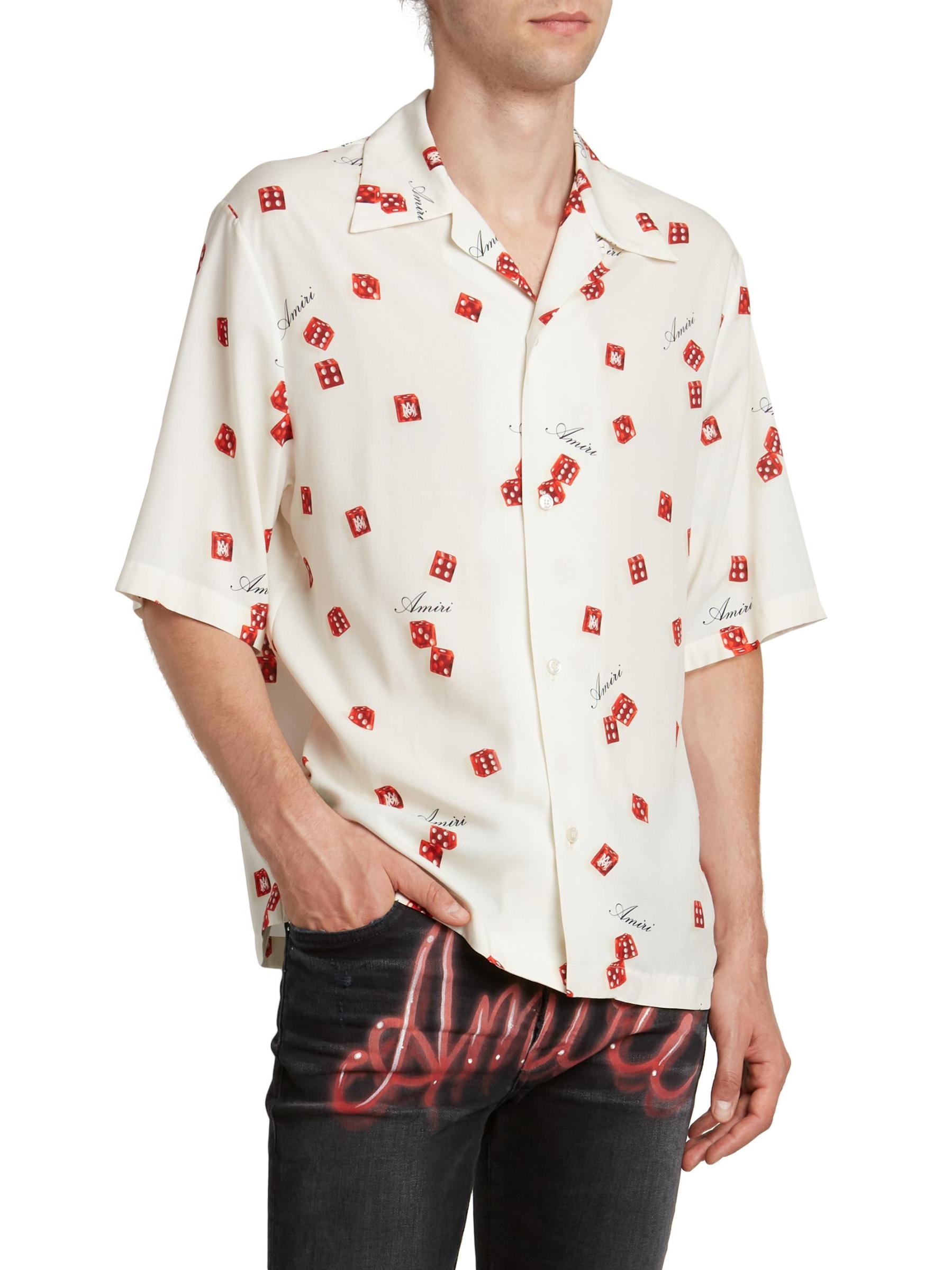 Amiri - サイコロ・ボウリング・シャツ をオンライン購入 | Saks Fifth