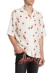 関税・送料込み【AMIRI】ボーリング シャツ ブラック Amiri - サイコロ・ボウリング・シャツ をオンライン購入 | Saks