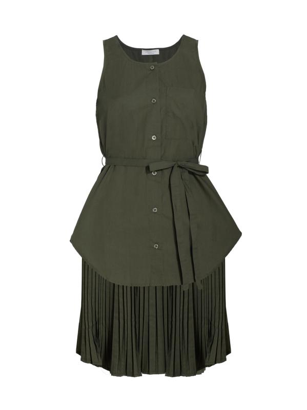 بلوزة أنيكا ذات ثنيات عالية ومنخفضة