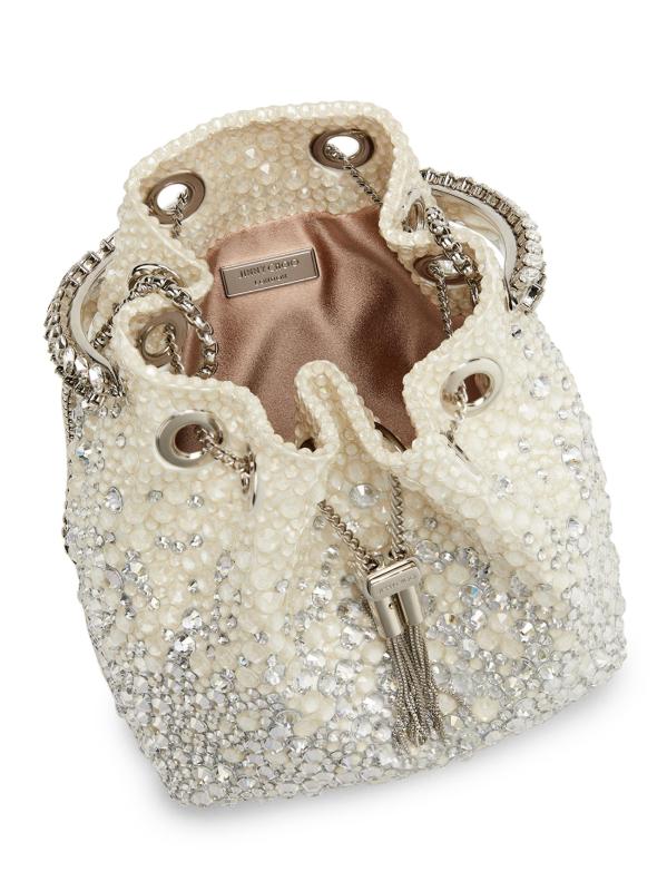 #5: حقيبة بمقبض علوي مزينة بالكريستال من بون بون - كريستال عاجيي