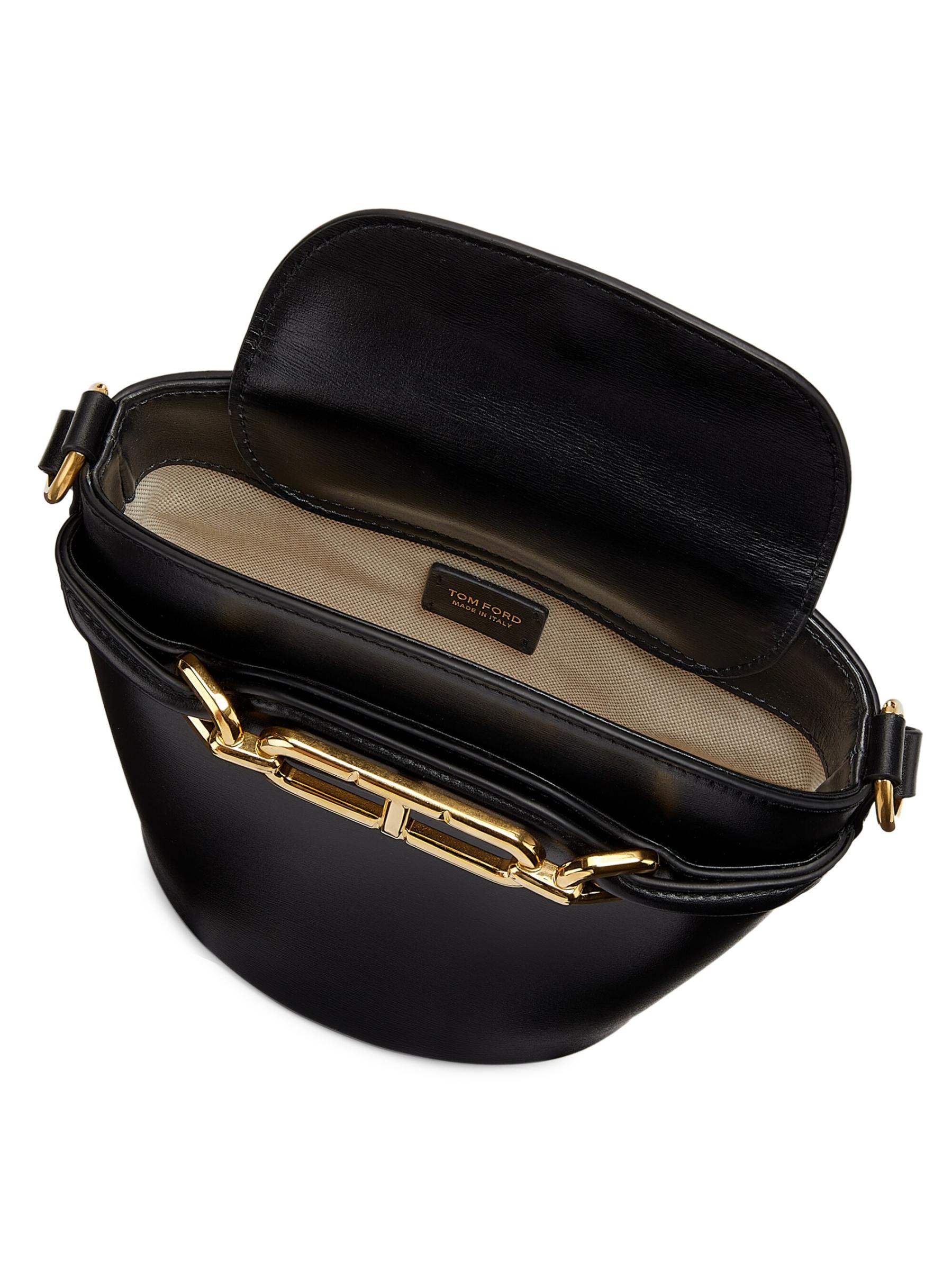 SALE ★関税込★ TOM FORD スモール バケットバッグ Tom Ford - ホイットニー・スモール・レザー・バケットバッグ を