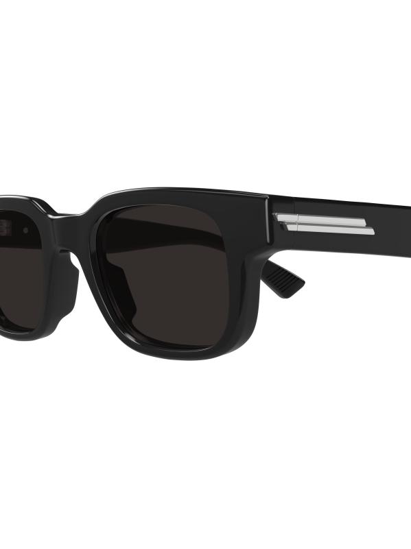 #4: نظارات شمسية مربعة بشريط مطاطي 49 ملم - أسود