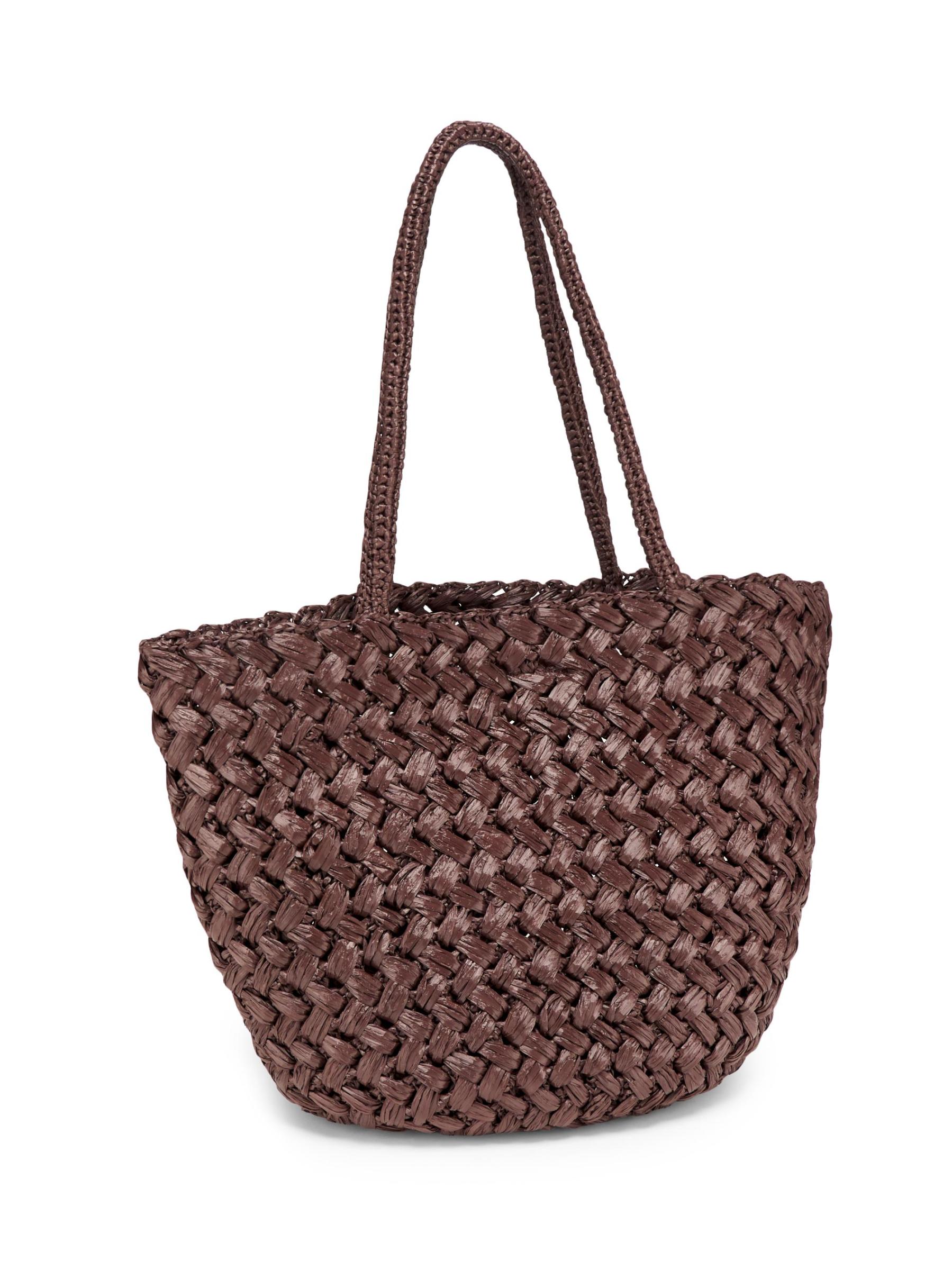 The Row ザロウEstelle raffia tote 茶 Shop The Row - Estelle Woven Raffia Tote | Saks Fifth Avenue