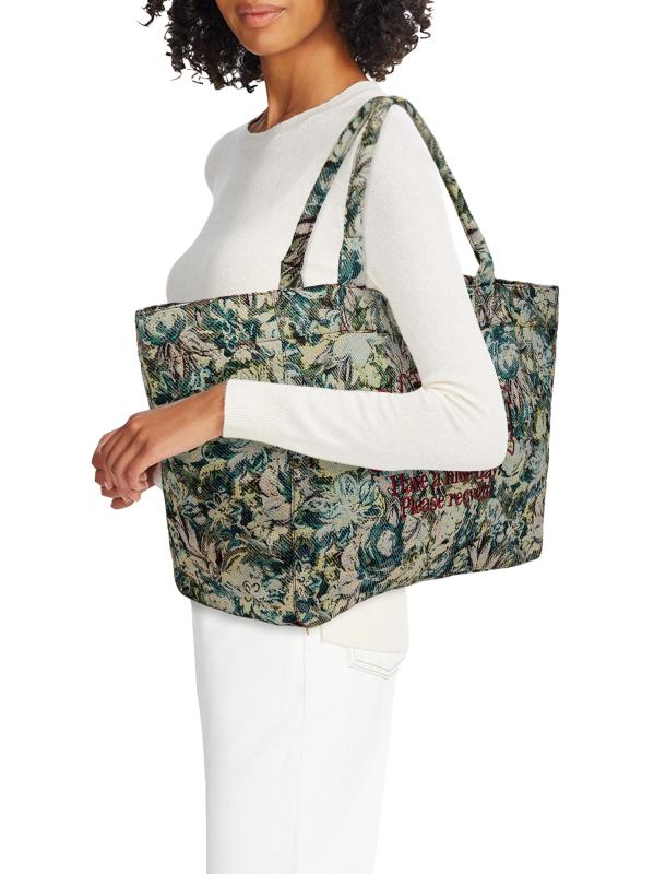 #2: حقيبة تسوق تابيستري مقاس XXL - حجر الجاديت