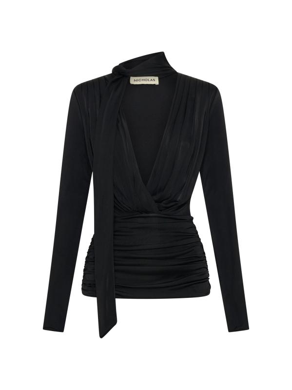 بلوزة مارينا سكارف بتصميم منسدل