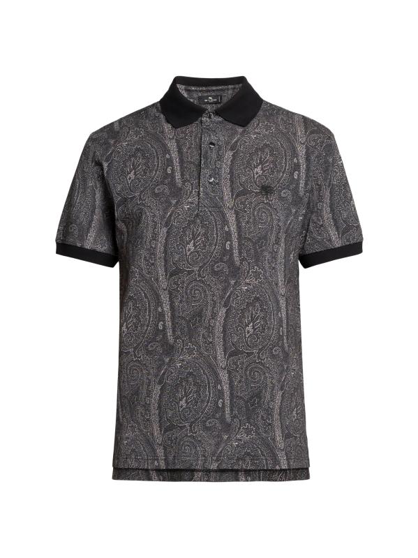 エトロ　コットンポプリンペイズリーシャツ　41SIZE ETRO - ペイズリー・コットン・ポロ・トップ をオンライン購入