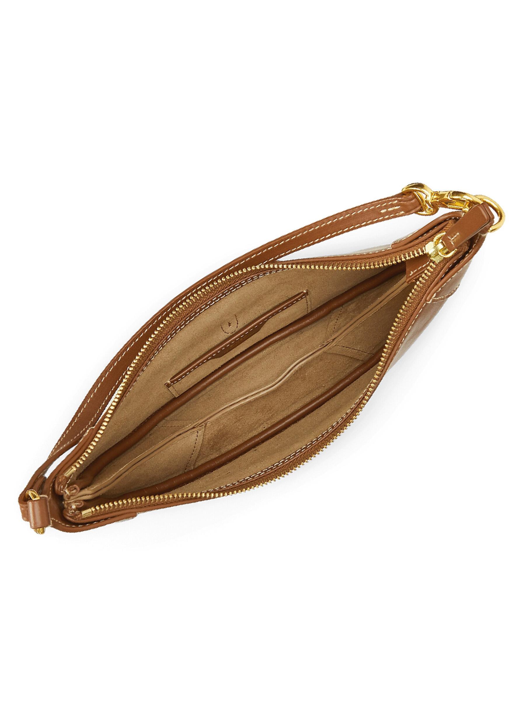 Shop Polo Ralph Lauren - Mini Polo ID Leather Shoulder Bag