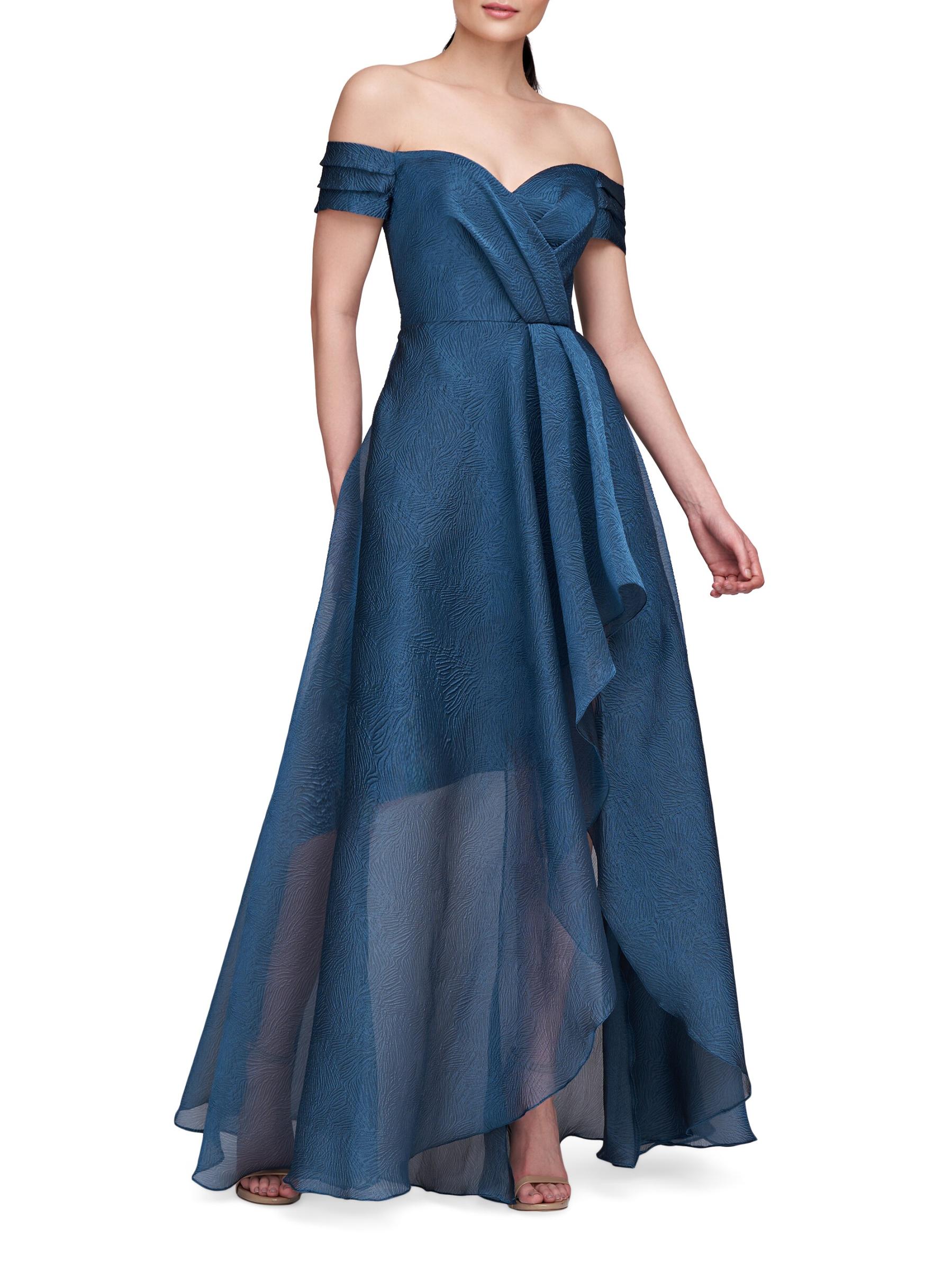 優雅なAライン*TADASHI SHOJI☆ジャカードガウンドレス/Durant タダシショージ TADASHI SHOJI タダシショージ☆上品優雅大人の