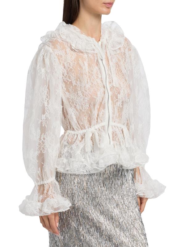 #3: جاكيت إليسا بتصميم مزهّر من الدانتيل - عاجيي